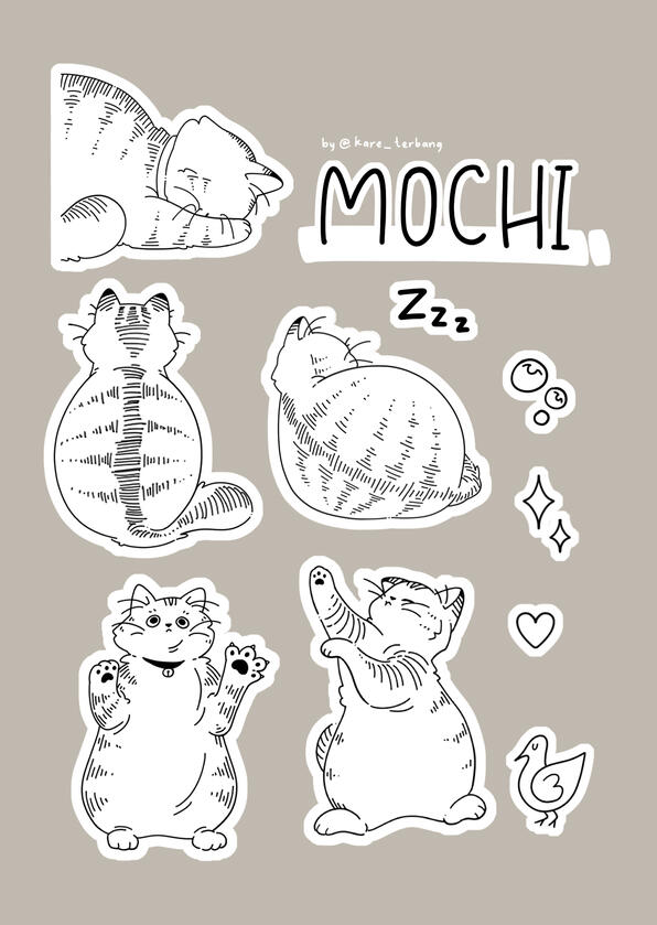 MOCHI STICKER SHEET